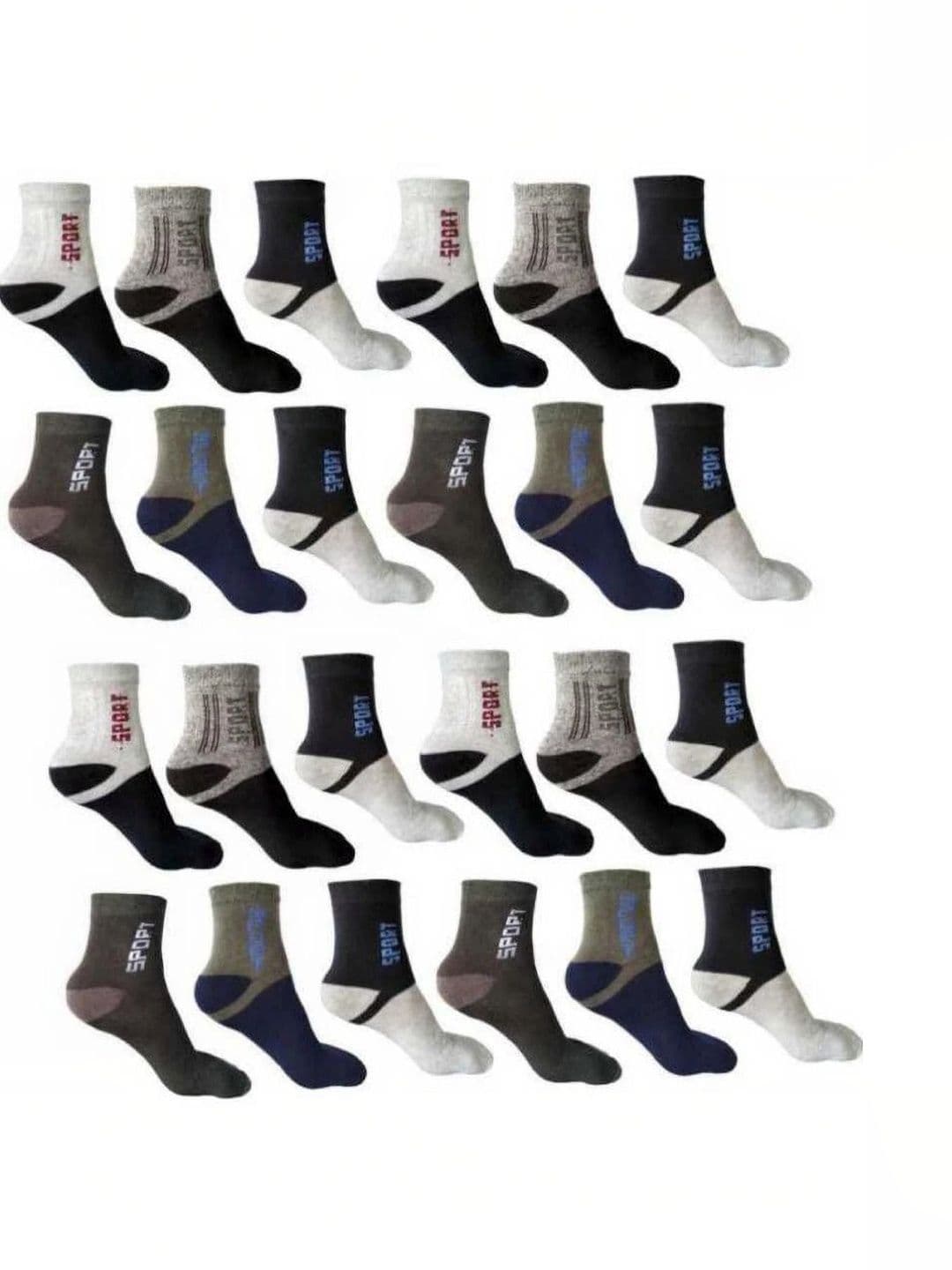 Akeeta Men Cotton Assorted Colourblocked Ankle Length Socks - view 1