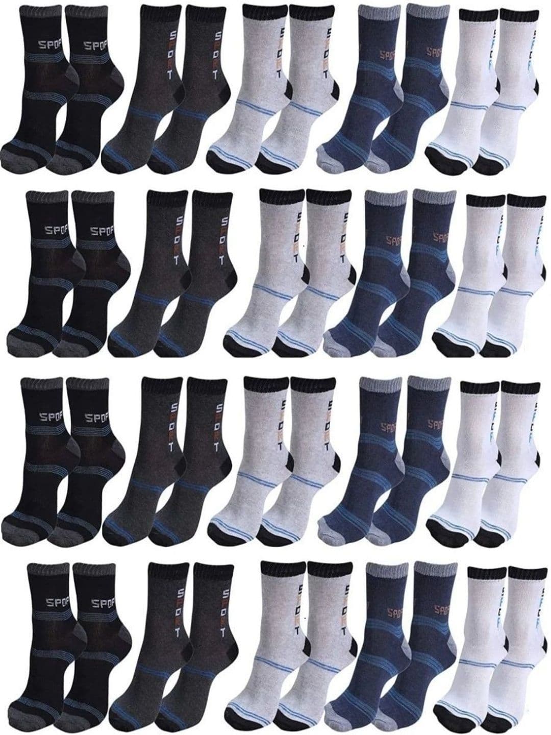 akeet trend Men Cotton Assorted Colourblocked Calf Length Socks - view 1