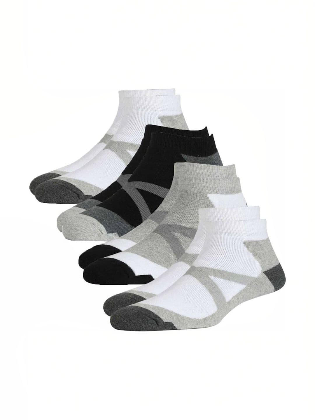 Akeeta Men Pack of 5 Cotton Assorted Patterned Ankle Length Socks - view 1