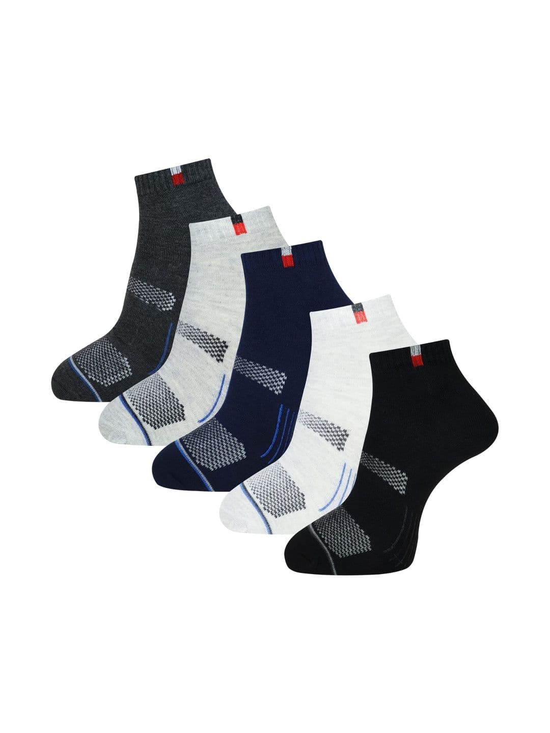 akeet trend Men Pack of 5 Cotton Assorted Patterned Ankle Length Socks - view 1