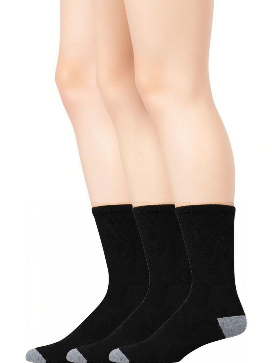 akeet trend Men Pack of 3 Cotton Assorted Colourblocked Calf Length Socks - view 1