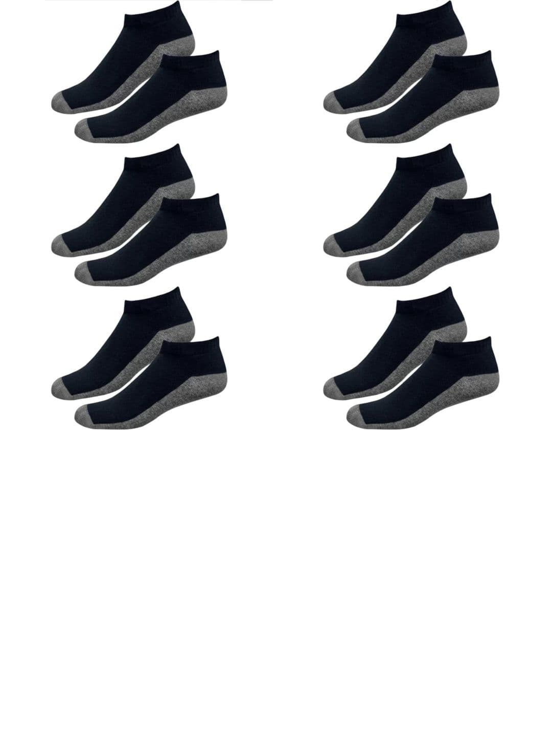 Akeeta Men Pack of 6 Cotton Assorted Colourblocked Ankle Length Socks - view 1