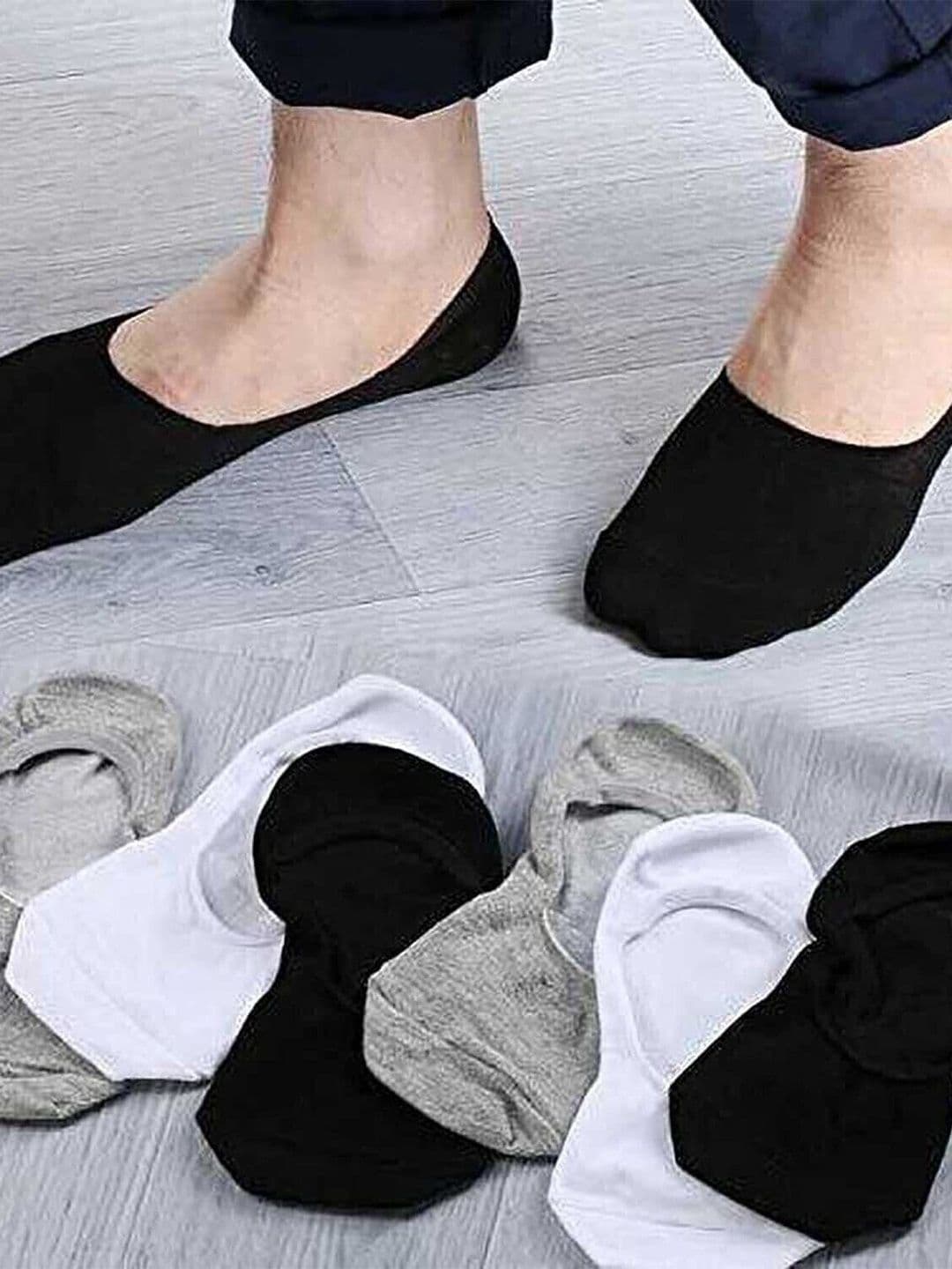 akeet trend Men Pack of 5 Cotton Assorted Shoe Liners Socks - view 1
