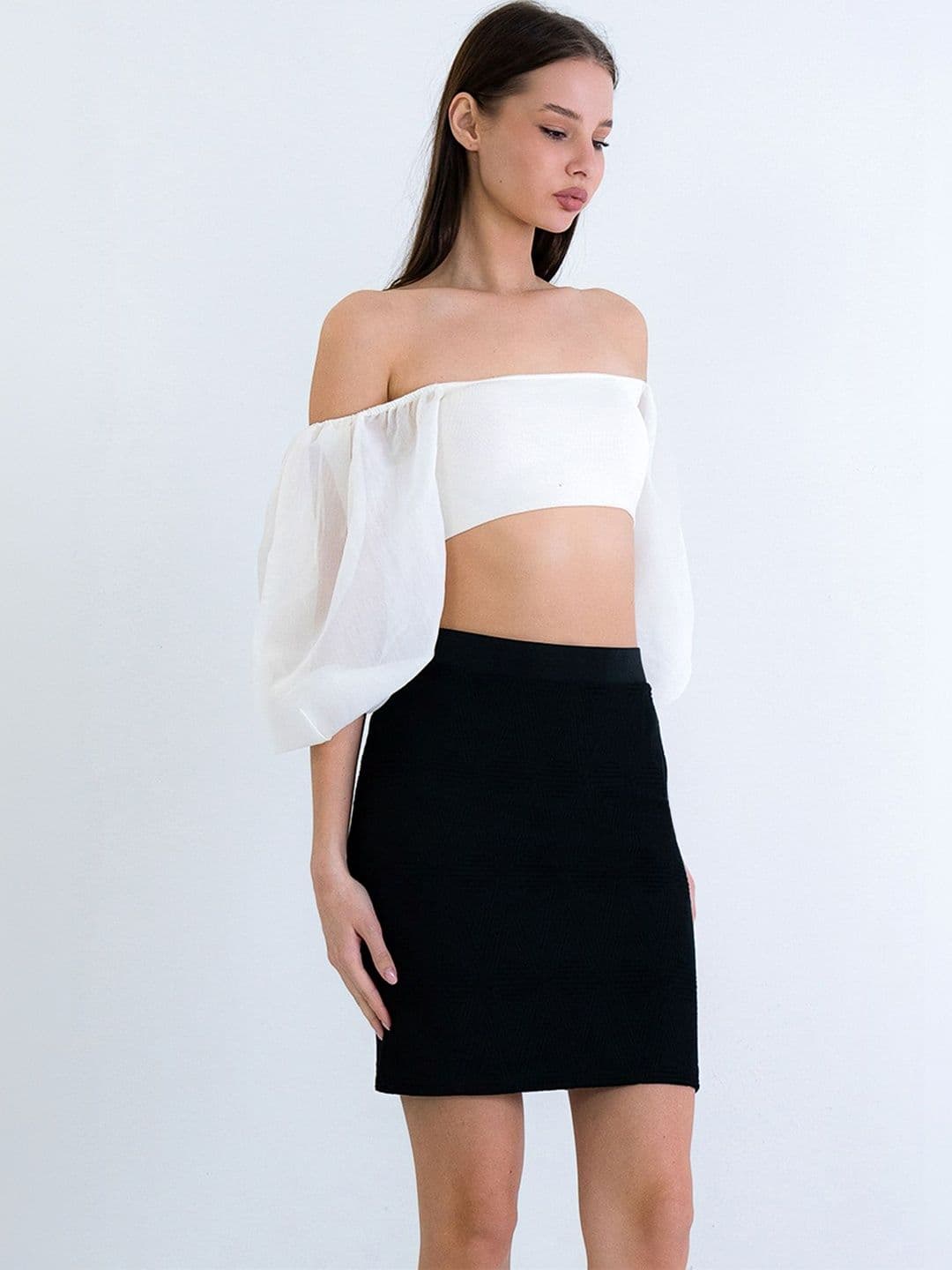 Trend Alacati stili Women Self Design Mini Straight Skirt - view 1