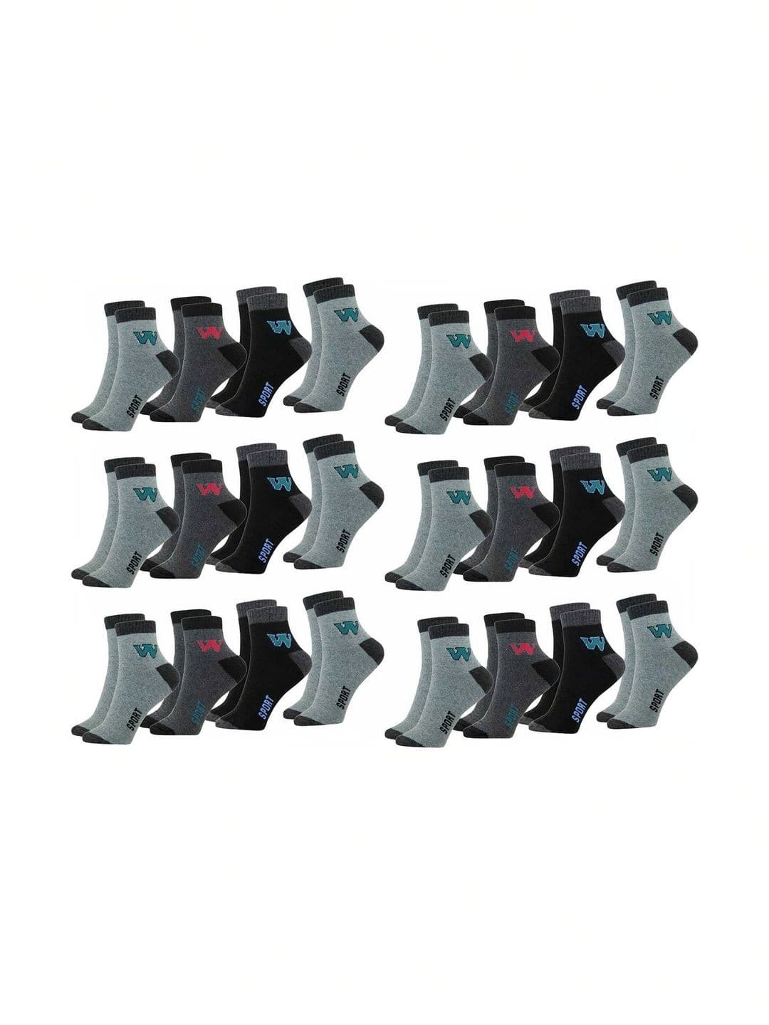 akeet trend Men Cotton Assorted Patterned Ankle Length Socks - view 1