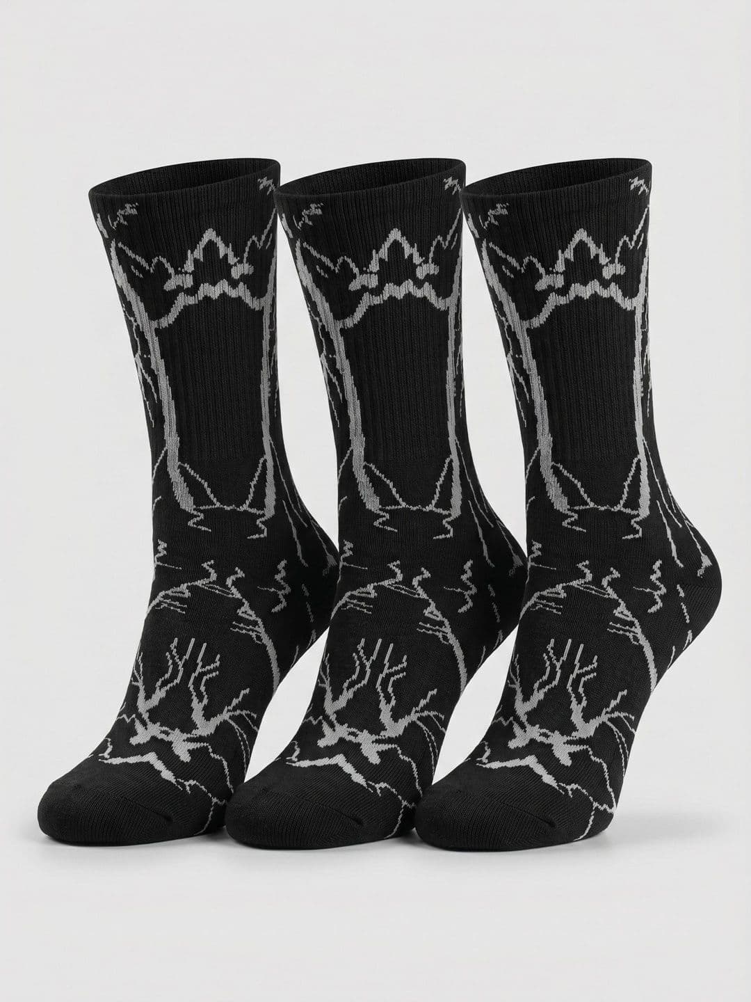Moda Rapido Men Pack of 3 Cotton Blend Patterned Calf Length Socks - view 1