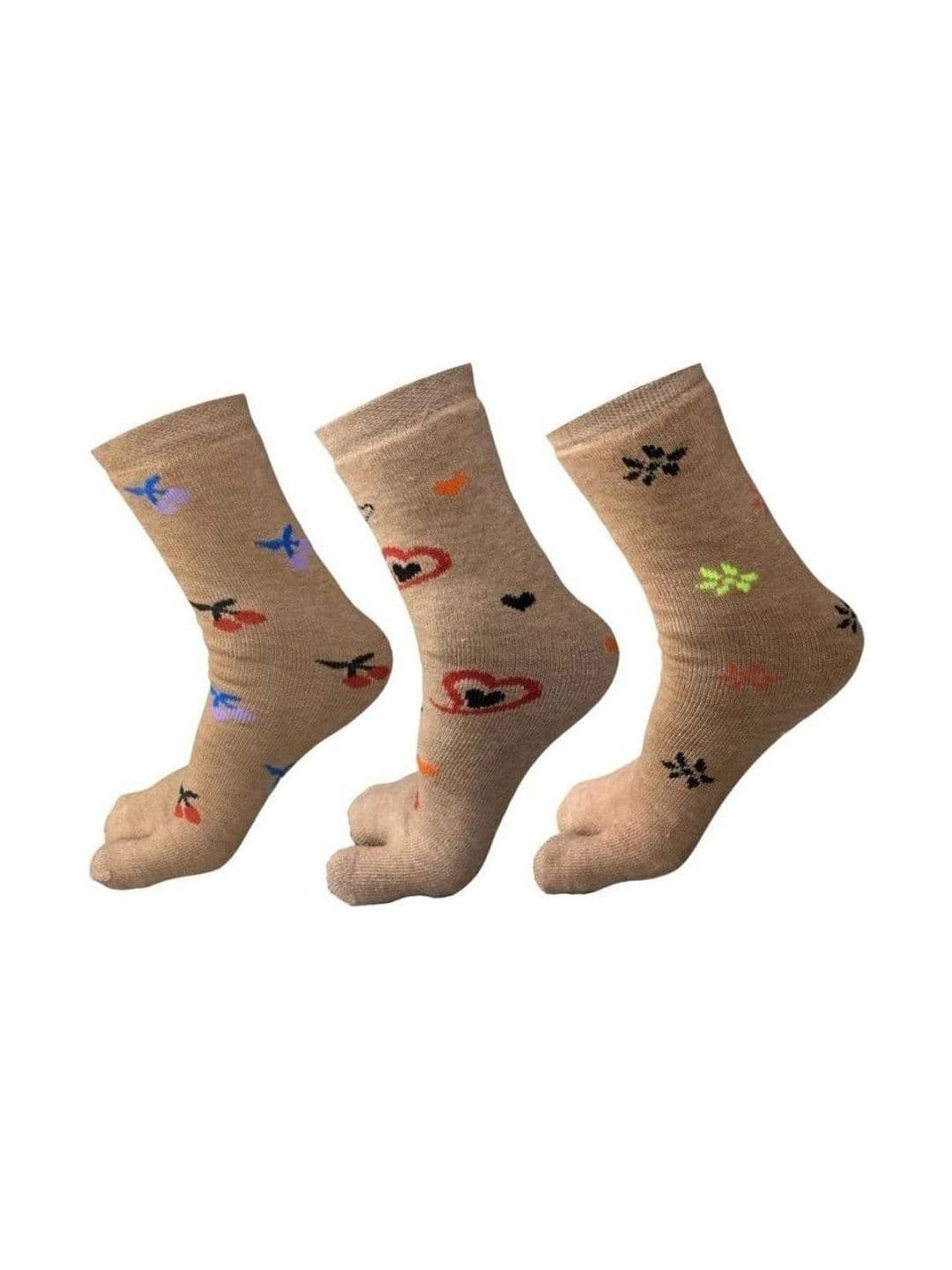 Akeeta Men Pack of 3 Cotton Assorted Patterned Calf Length Socks - view 1