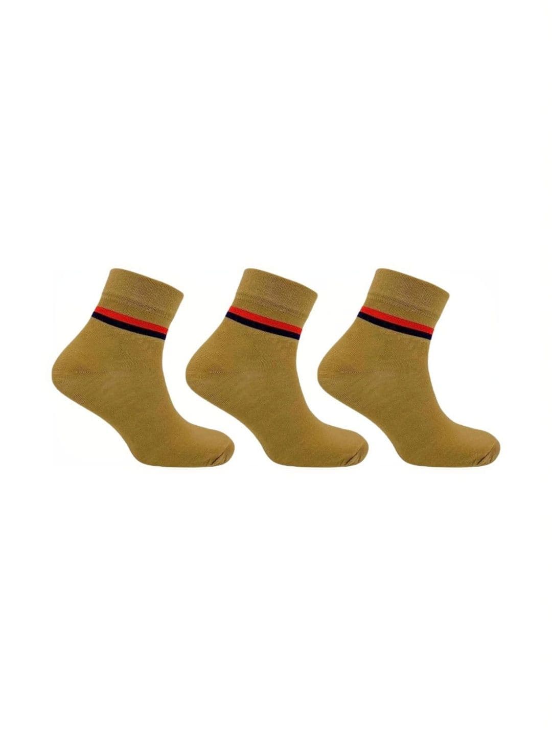 Akeeta Men Pack of 3 Cotton Assorted Striped Ankle Length Socks - view 1