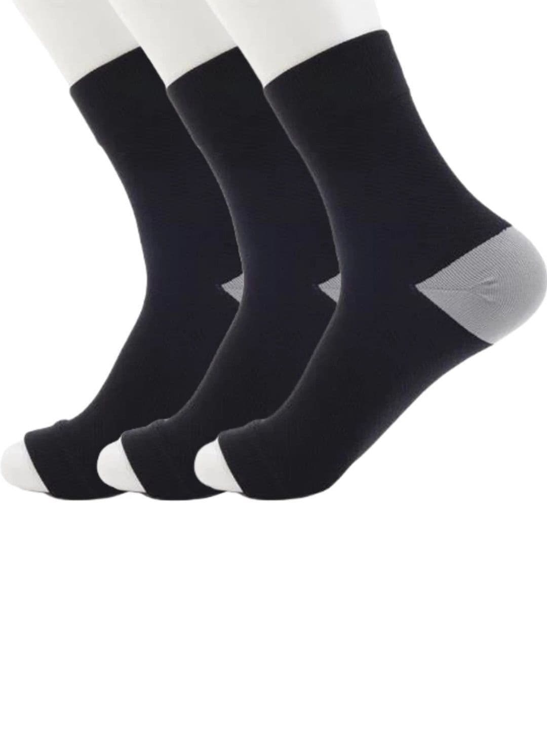 akeet trend Men Pack of 3 Cotton Assorted Colourblocked Above Ankle Socks - view 1