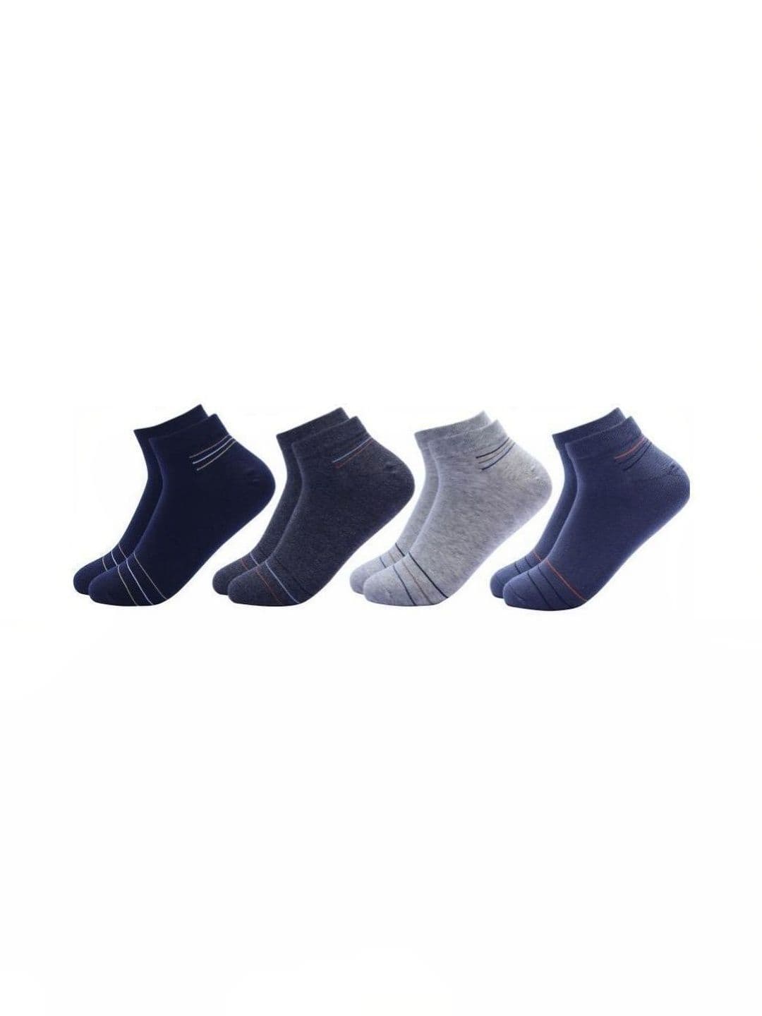 akeet trend Men Pack of 4 Cotton Assorted Striped Ankle Length Socks - view 1