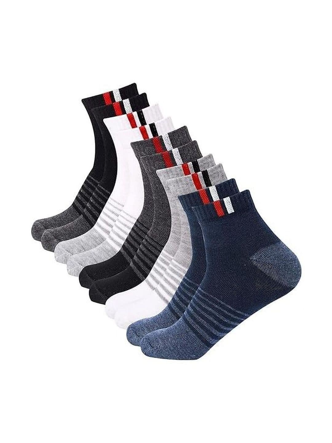 akeet trend Men Pack of 5 Cotton Assorted Striped Ankle Length Socks - view 1
