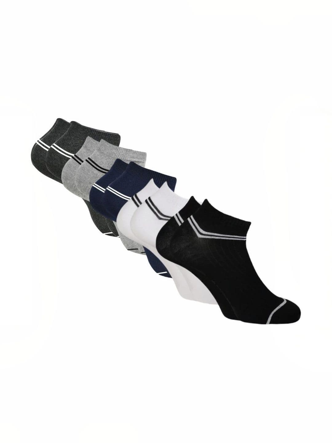 Akeeta Men Pack of 5 Cotton Assorted Striped Ankle Length Socks - view 1