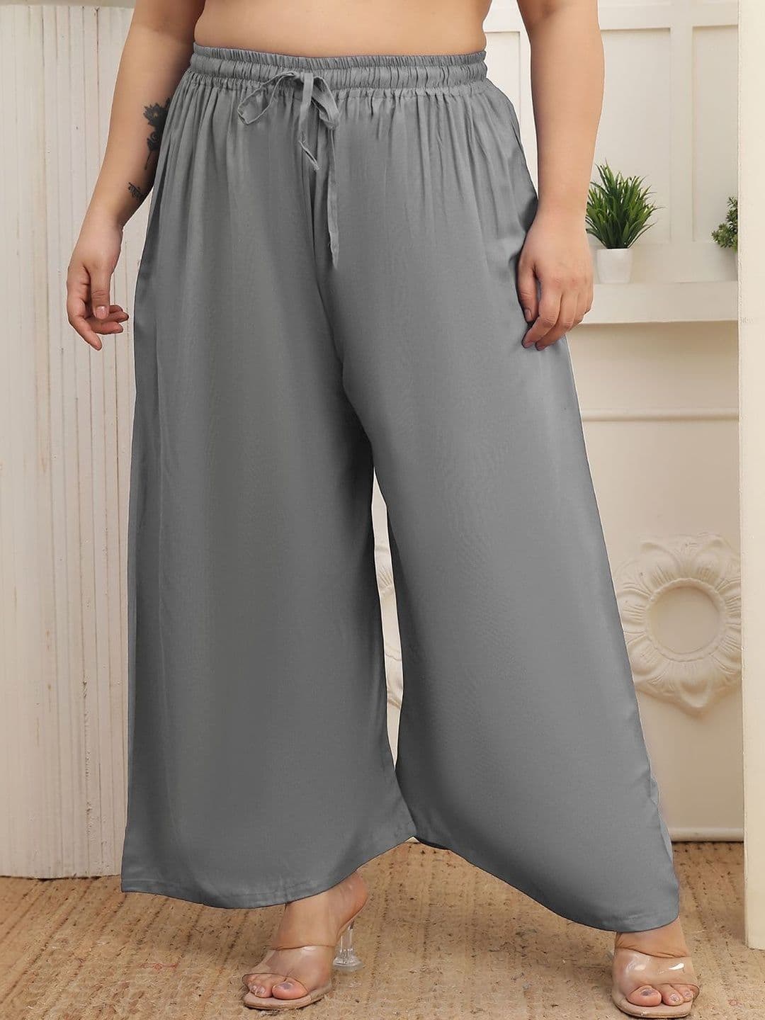KALINI Women 2 Flared Ethnic Palazzos - view 1