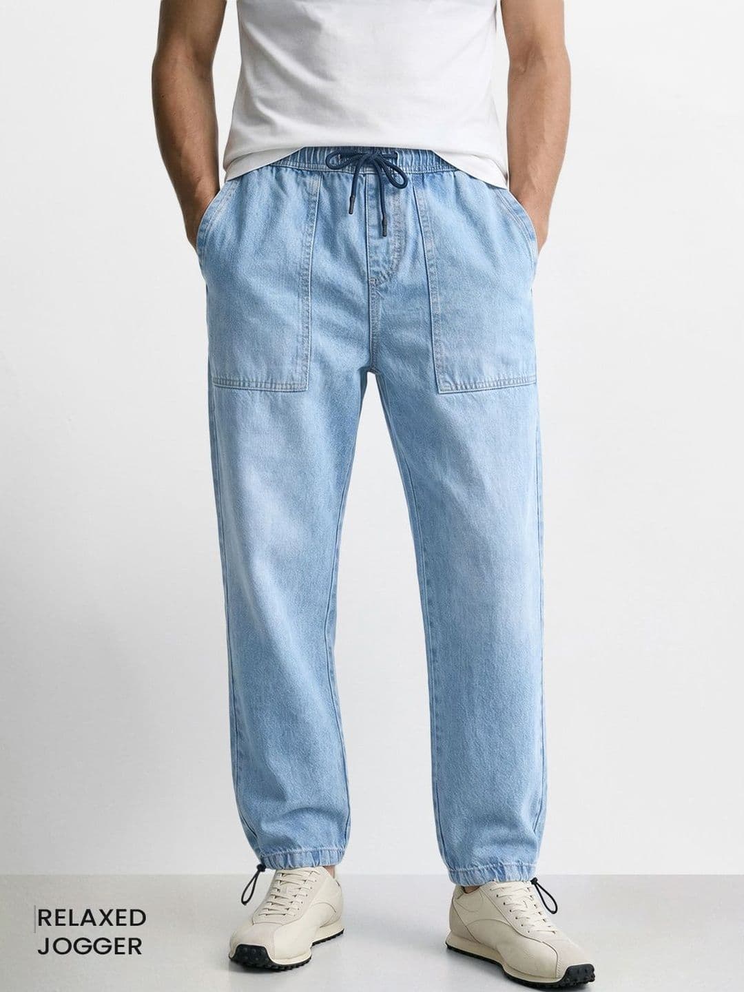 The Indian Garage Co Men Relaxed Fit Mid-Rise Light Fade Jeans - view 1