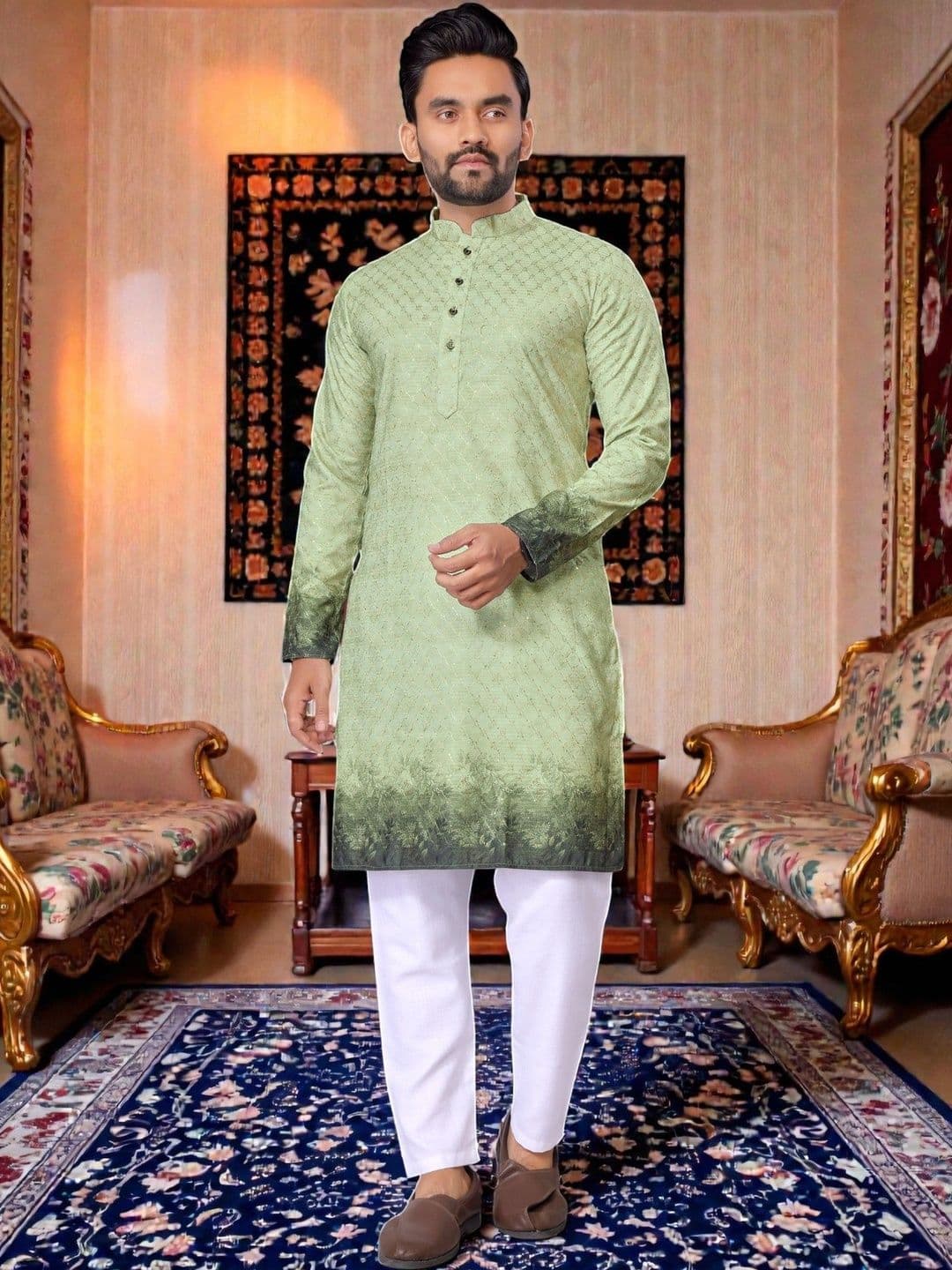 WELL TEX Men Kurta - view 1