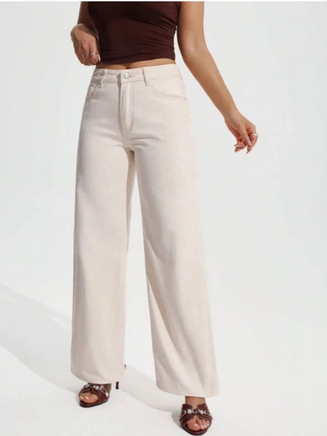 Mast & Harbour Women Straight Fit High-Rise Stretchable Jeans - view 1