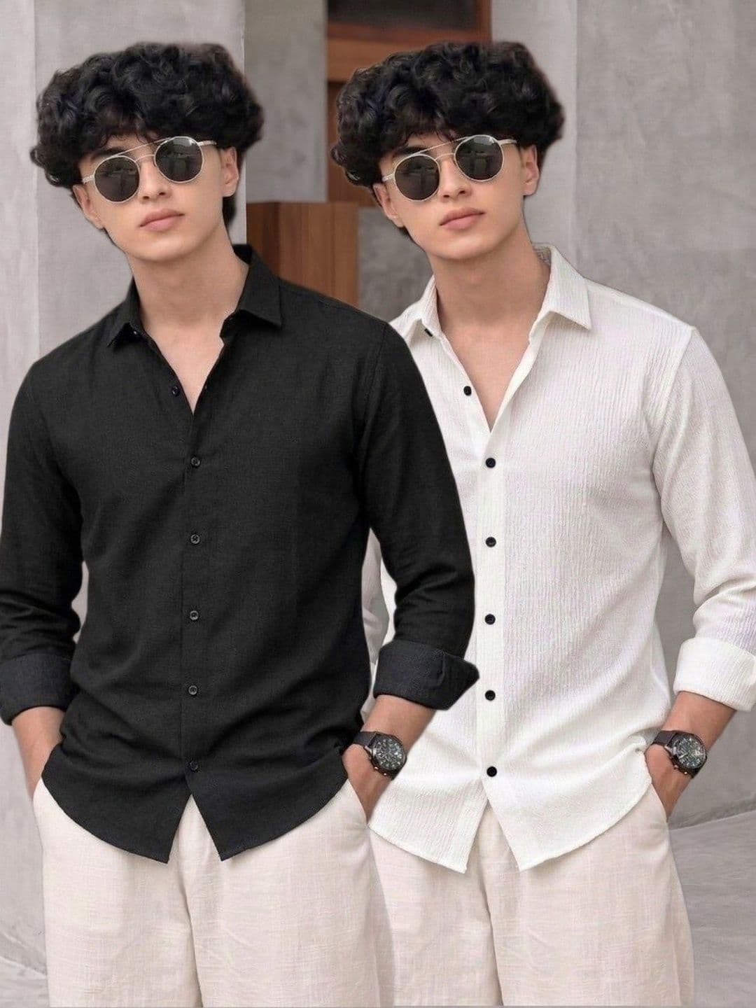 R.Code by The Roadster Life Co. Men Pack Of 2 Original Casual Shirt - view 1