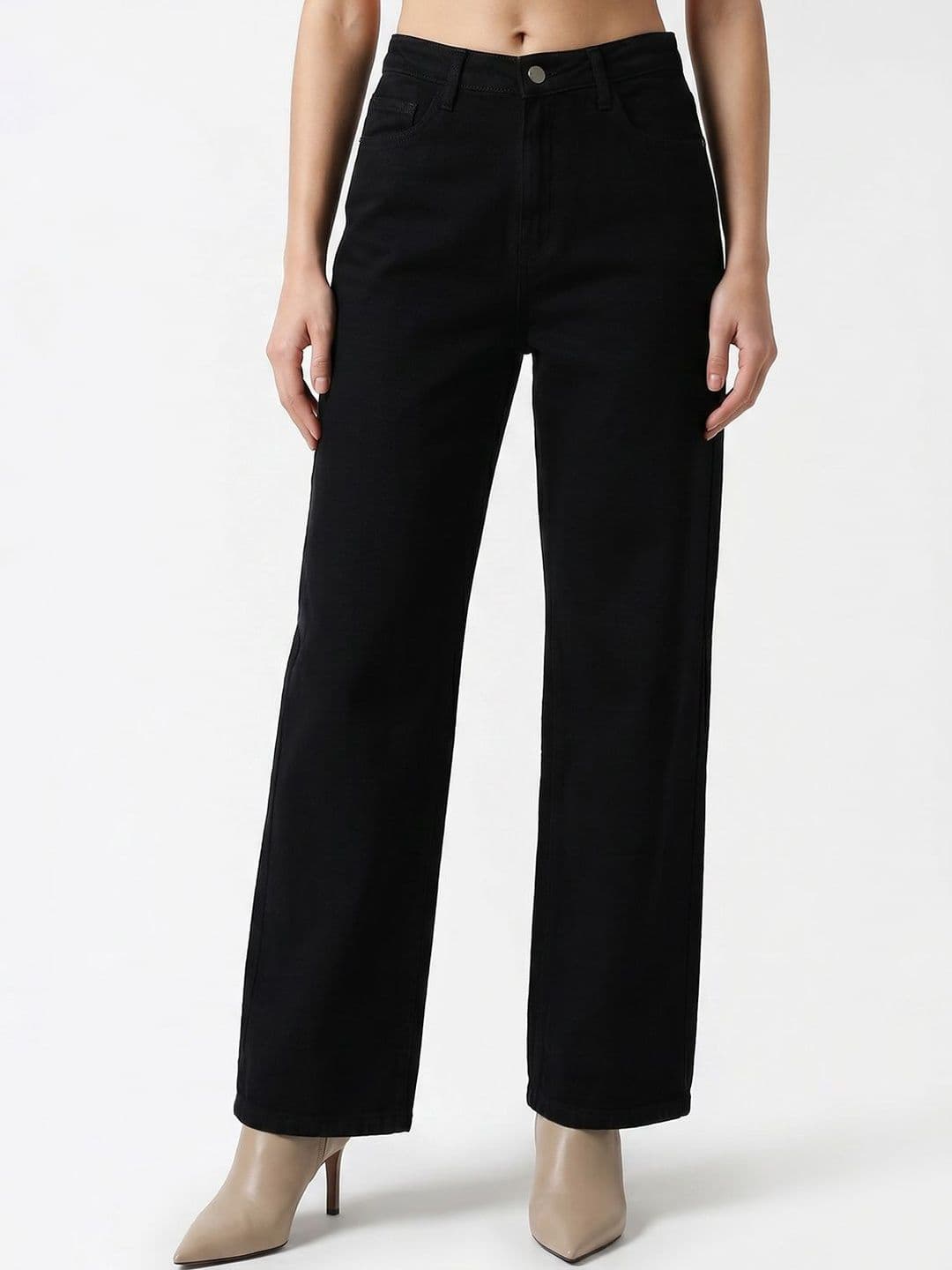 Kraus Jeans Women Straight Fit High-Rise Jeans - view 1