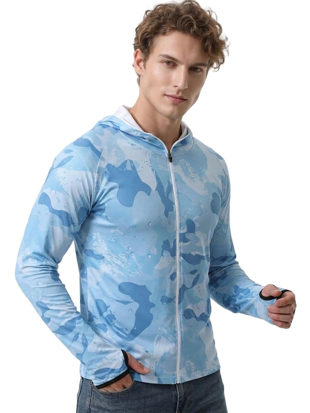 venzina Men Camouflage Lightweight Outdoor Sporty Jacket - view 1