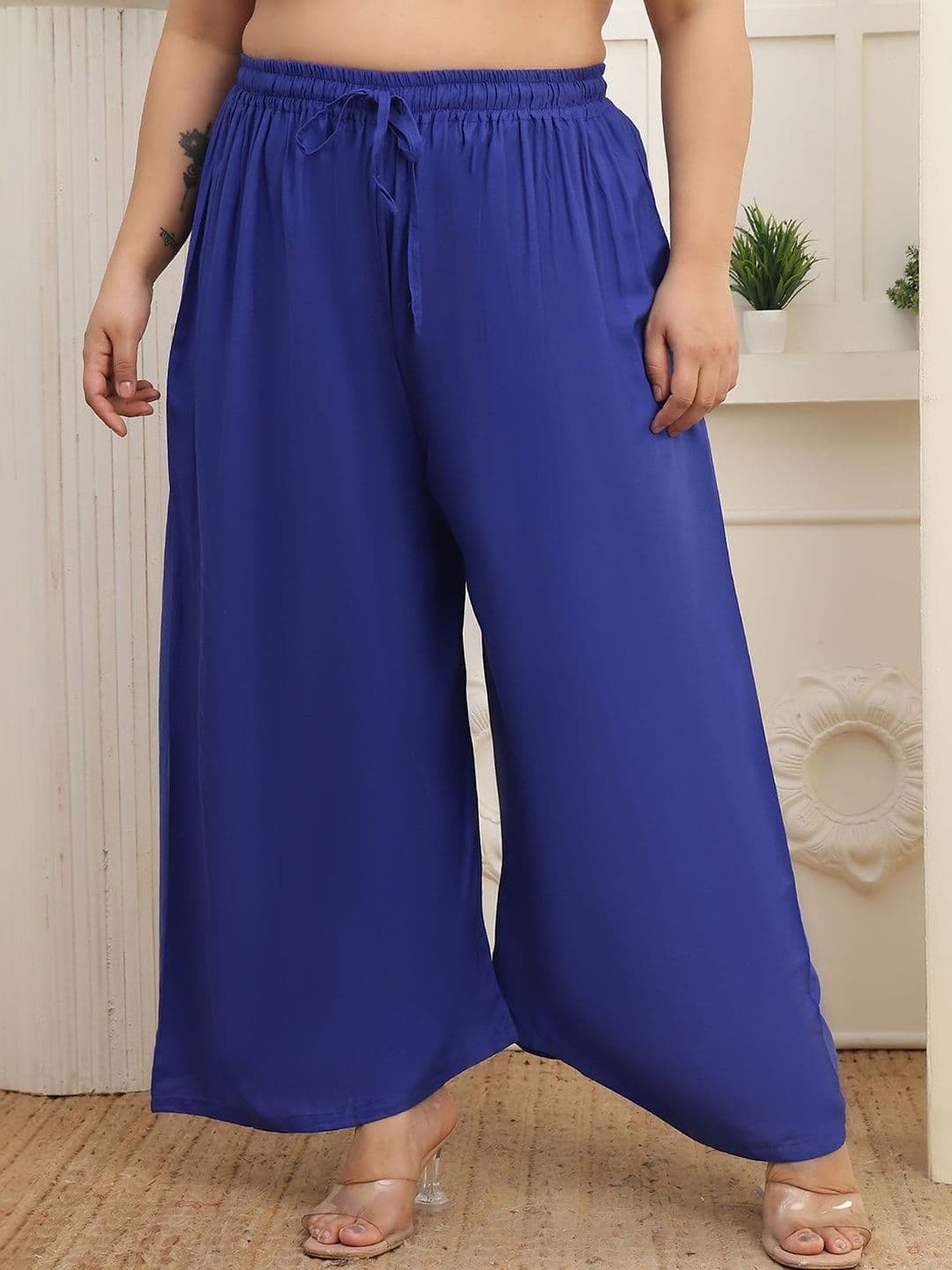 KALINI Women 2 Flared Ethnic Palazzos - view 1