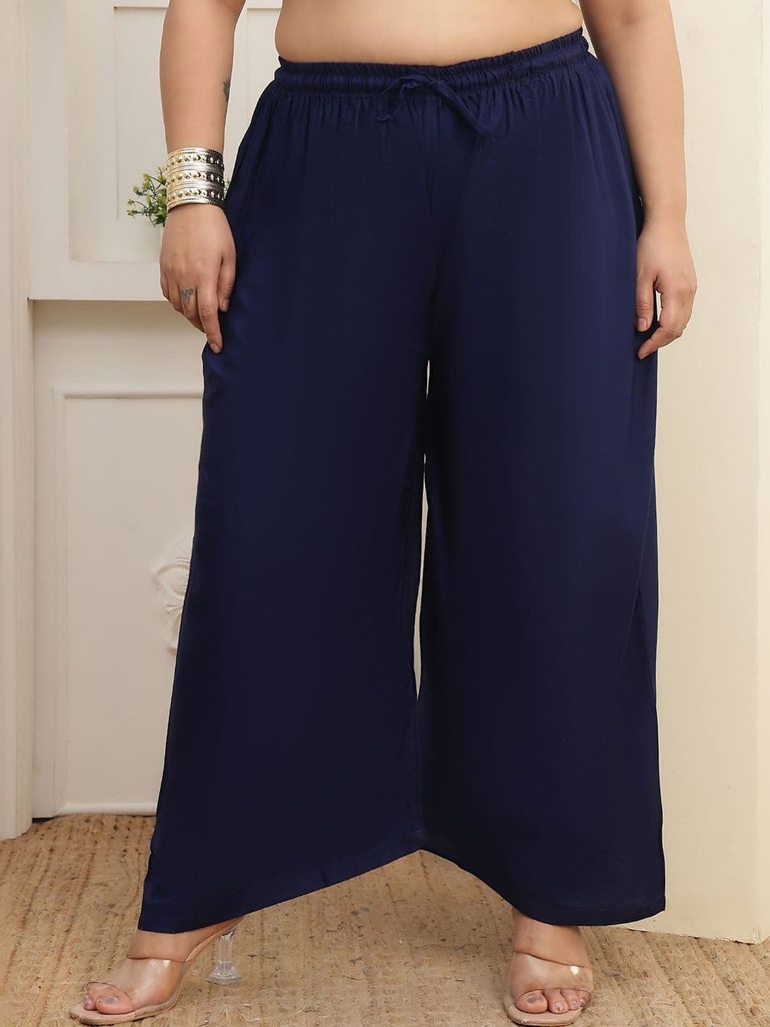 KALINI Women 2 Flared Ethnic Palazzos - view 1