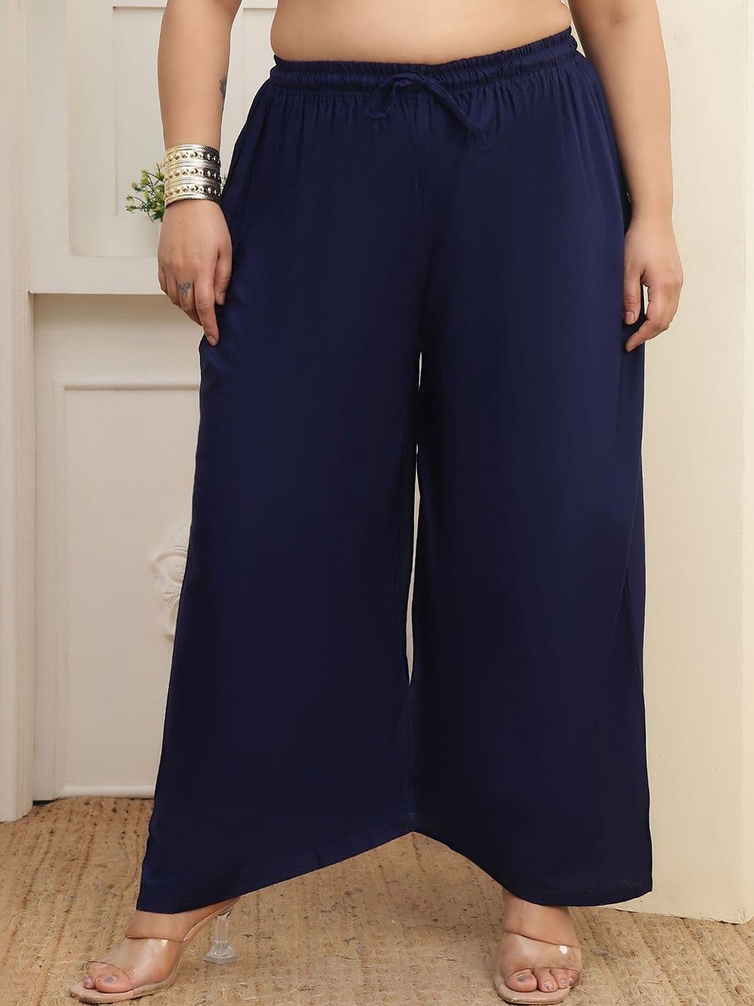 KALINI Women 2 Flared Ethnic Palazzos - view 1