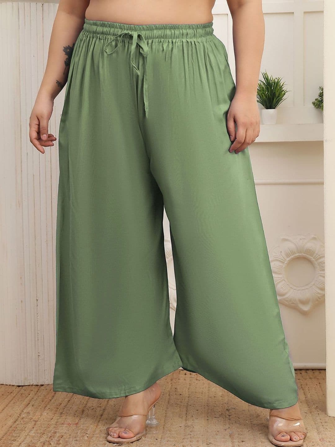 KALINI Women 2 Flared Ethnic Palazzos - view 1
