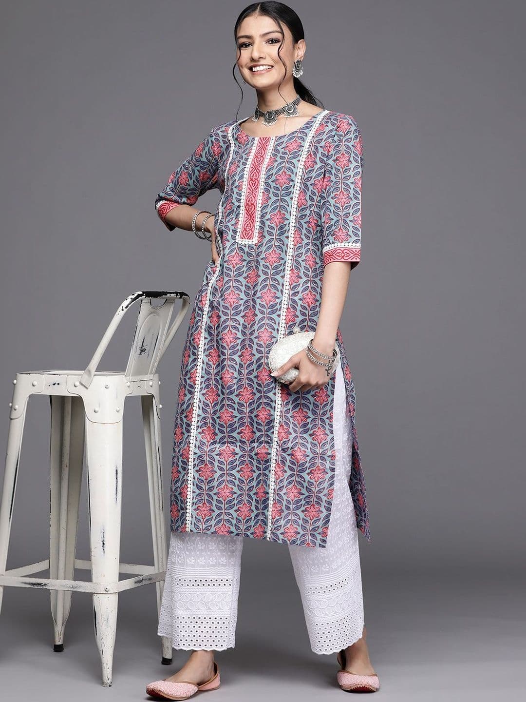 Gerua By Libas Women Floral Printed Indie Florals Kurta - view 1