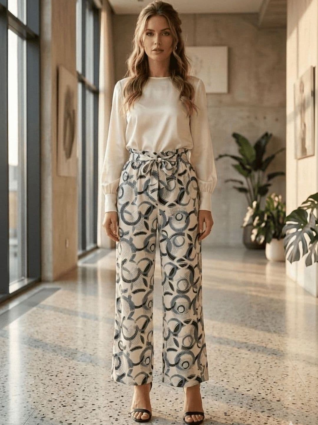 TNQ Women Printed Palazzos - view 1