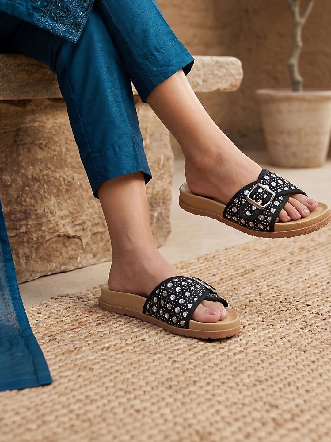 CORSICA Women Embellished Open Toe Flats - view 1