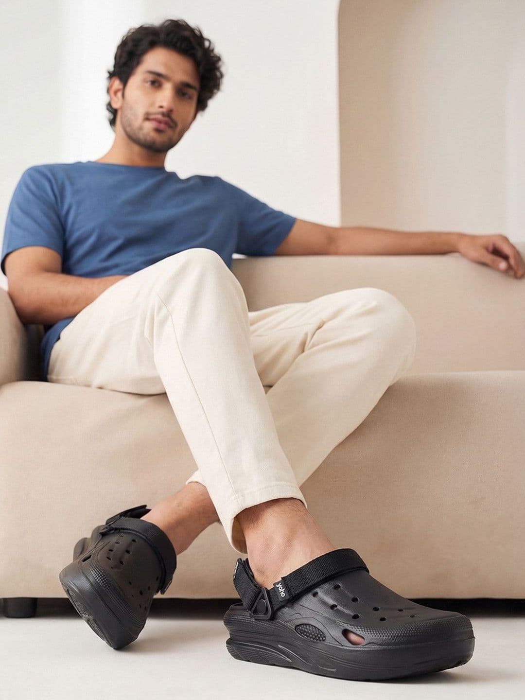 Yoho Men Dual Hacker Lightweight- Comfy- Anti Skid- Adjustable Straps & Waterproof Clog - view 1