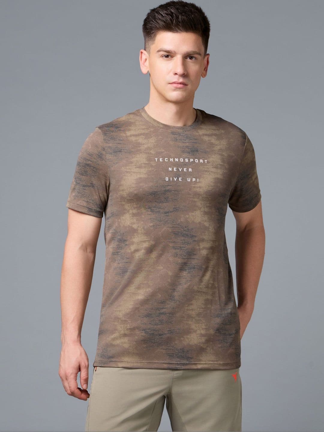 Technosport Men Printed Slim Fit T-shirt - view 1