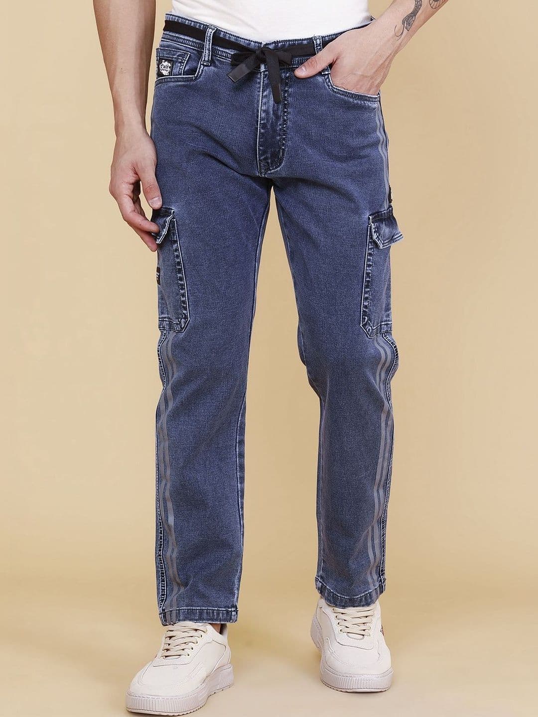 V-Mart Men Regular Fit Mid-Rise Light Fade Jeans - view 1