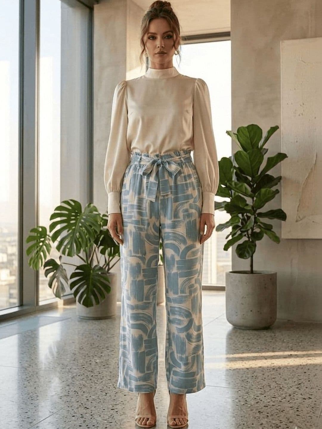 TNQ Women Printed Palazzos - view 1