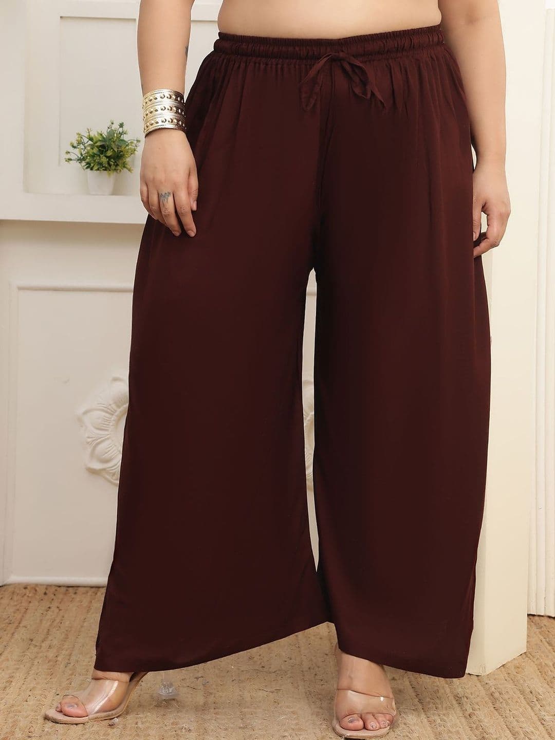 KALINI Women 2 Flared Ethnic Palazzos - view 1