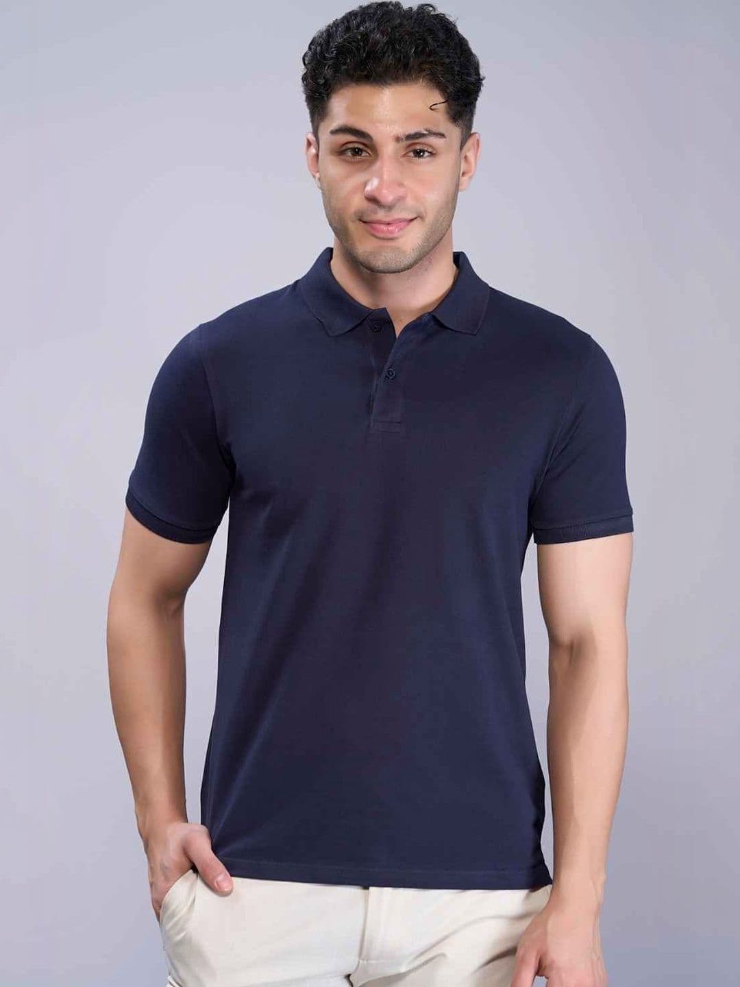 MAXZONE Men Polo Collar T-shirt - view 1