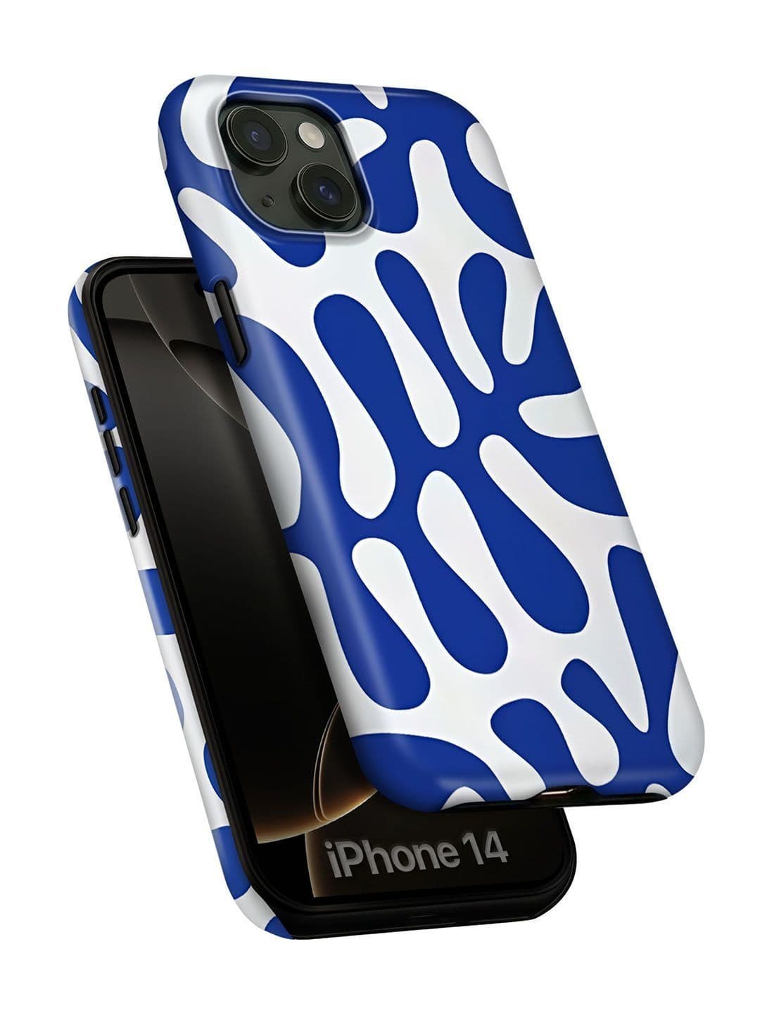 QRIOH Abstract Printed iPhone 14 Back Case Mobile Accessories