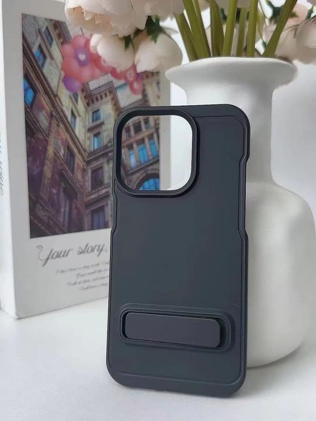 COVERLY Solid Printed iPhone 15 Pro Max Back Case Mobile Accessories