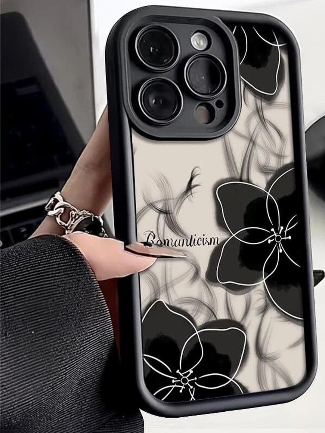 COVERLY Floral Printed iPhone 17 Pro Max Back Case Mobile Accessories