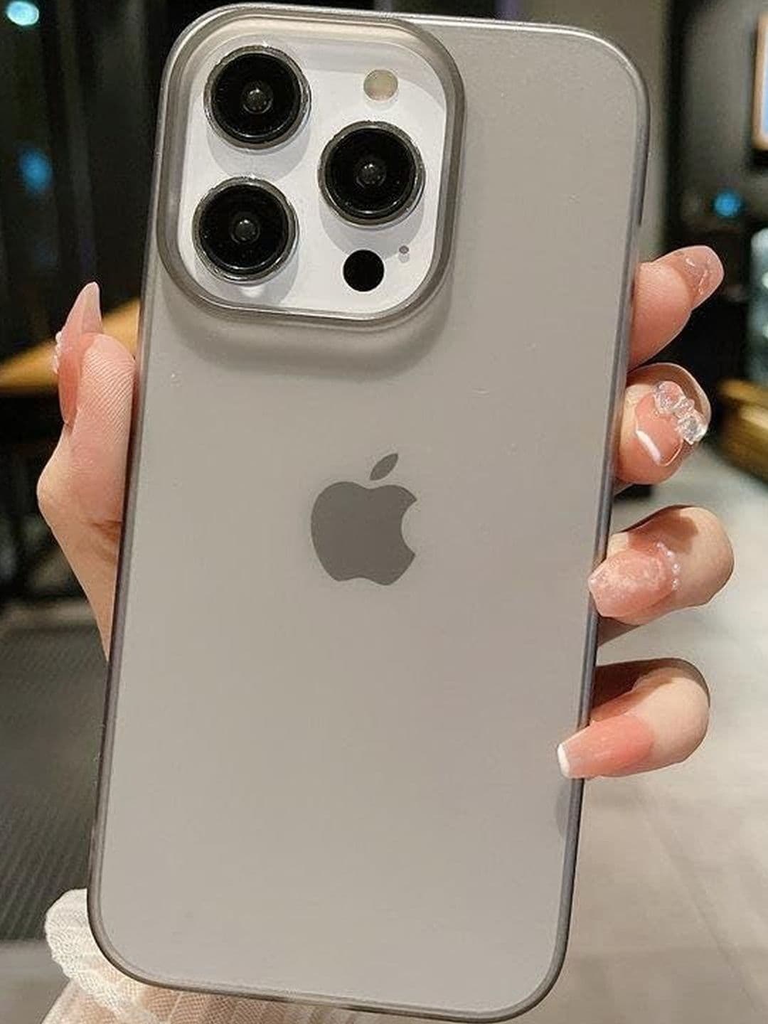 COVERLY Solid Printed iPhone 15 Pro Max Back Case Mobile Accessories