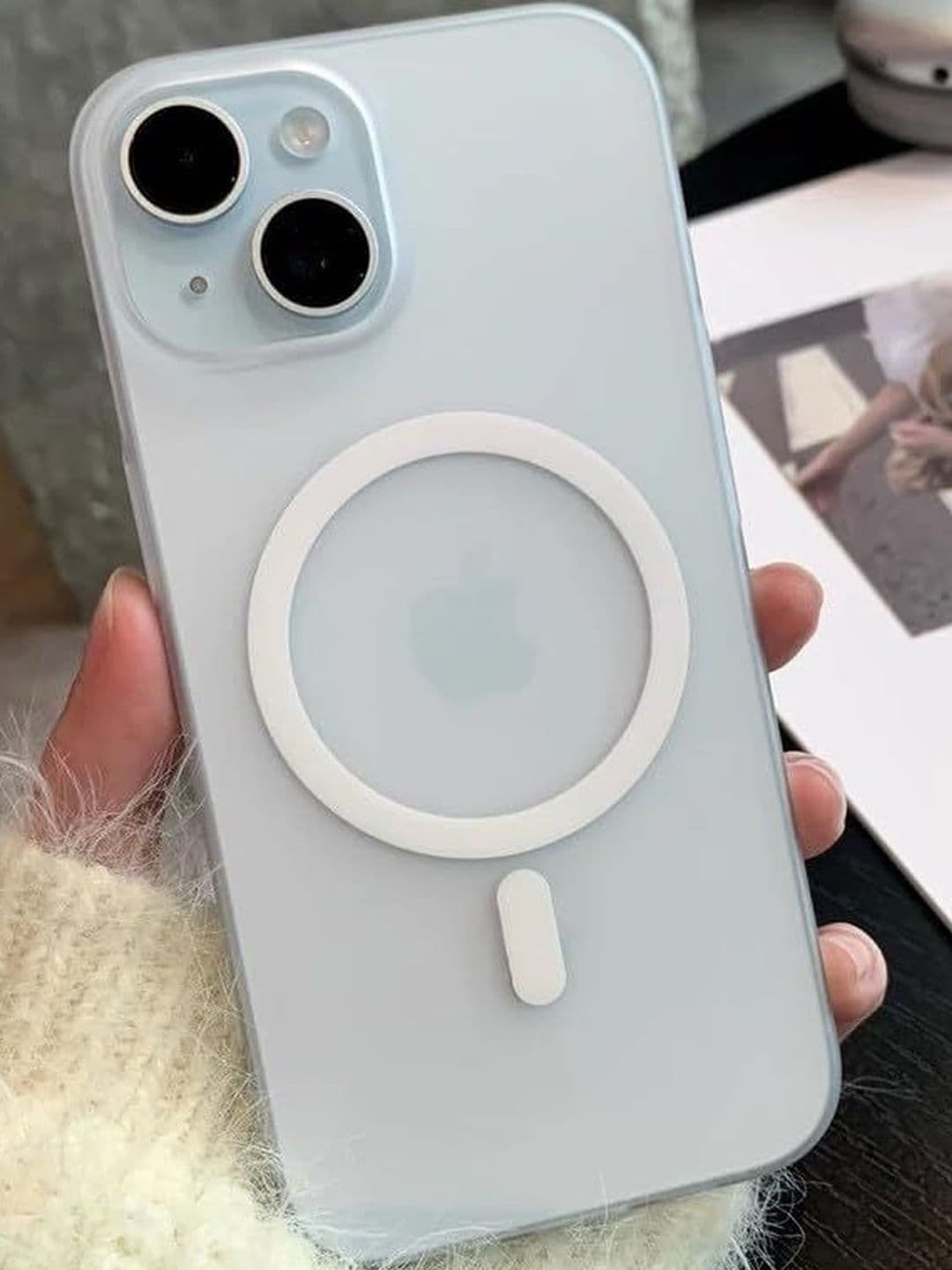 COVERLY Solid Printed iPhone 14 Back Case Mobile Accessories