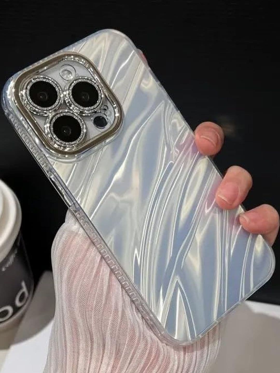 COVERLY Abstract Printed iPhone 13 Pro Max Back Case Mobile Accessories