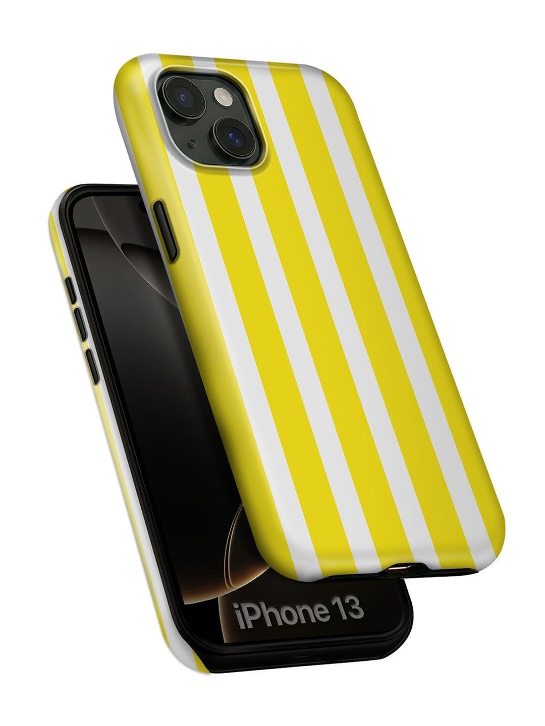 QRIOH Geometric Printed iPhone 13 Back Case Mobile Accessories