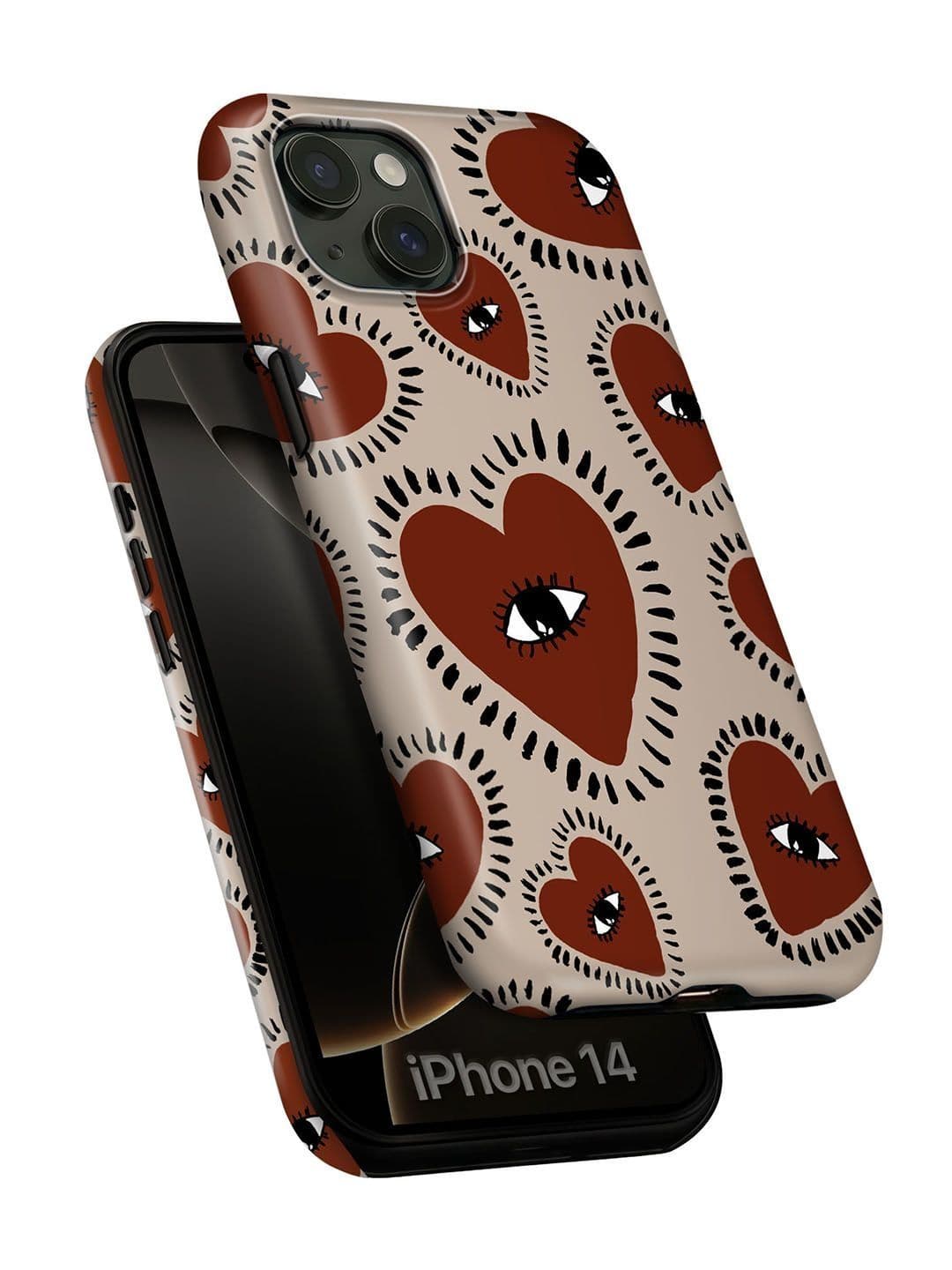 QRIOH Quirky Printed iPhone 14 Back Case Mobile Accessories