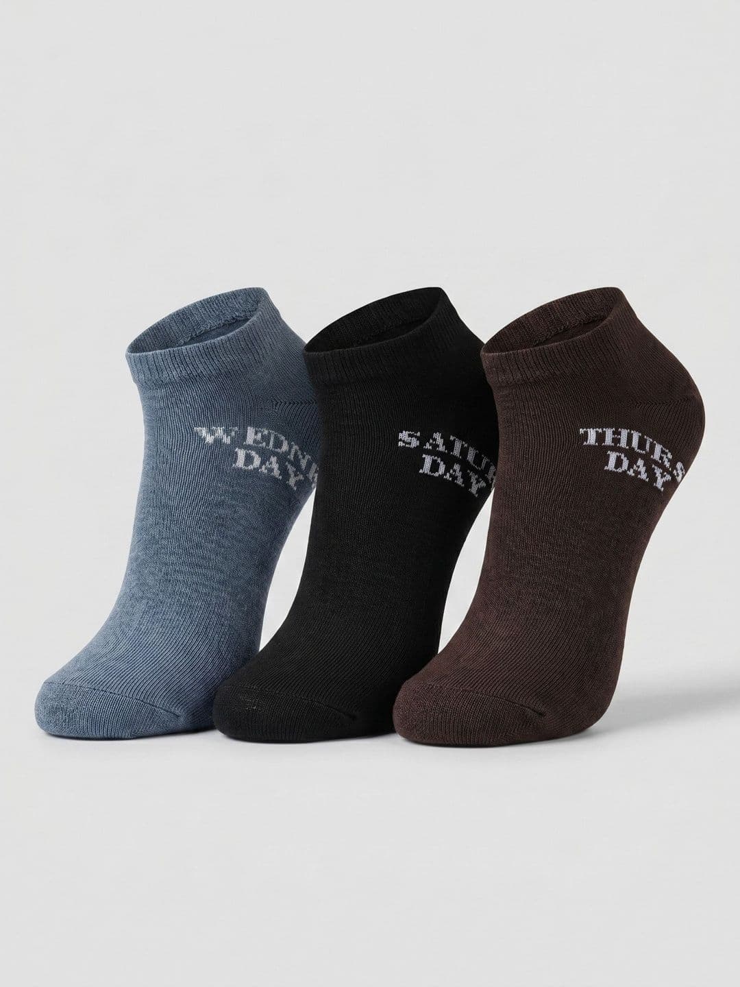 Moda Rapido Men Pack of 3 Cotton Blend Patterned Ankle Length Socks - view 1