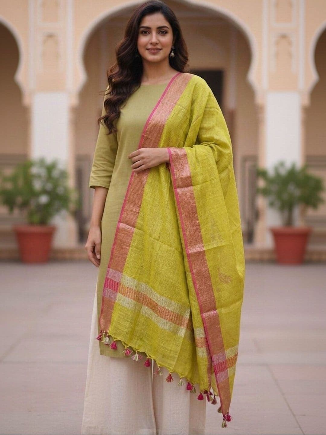 MOLCHA BY BABITA SINGH Woven Design Dupatta - view 1