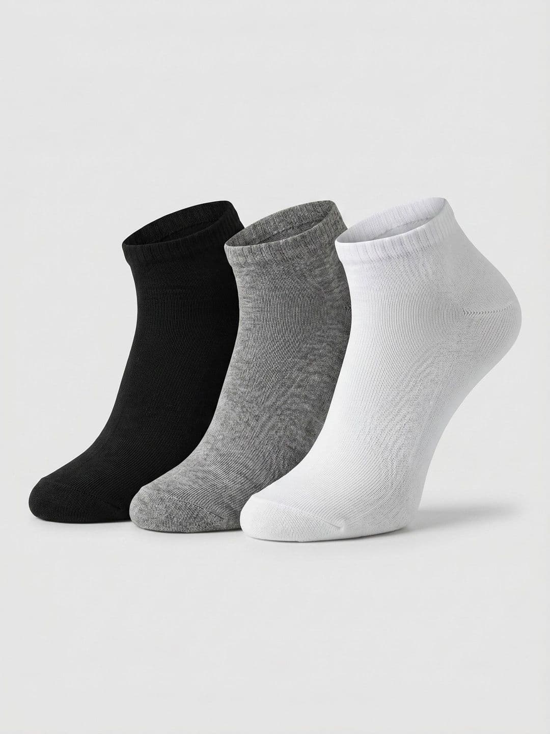 Moda Rapido Men Pack of 3 Cotton Blend Colourblocked Ankle Length Socks - view 1
