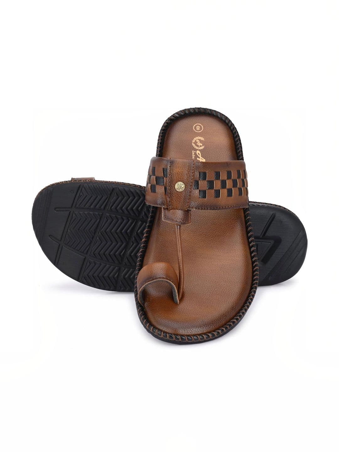 LORENCE FASHION HUB Men Colourblocked Thong Flip-Flops - view 1