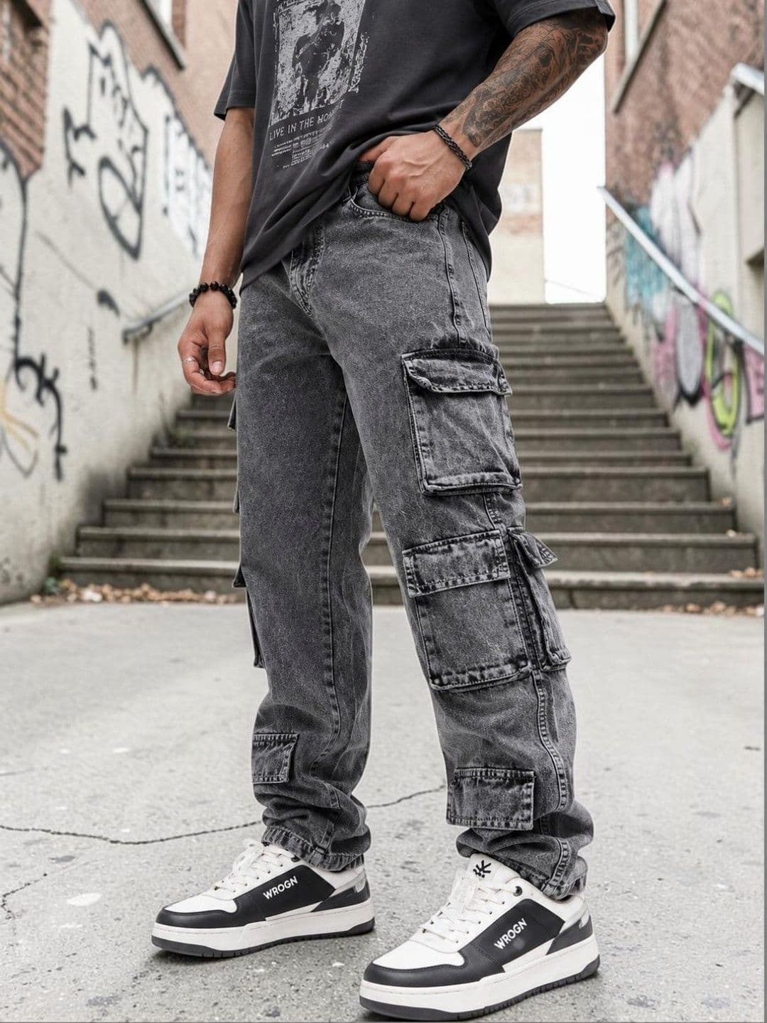 styzon Men Comfort Regular Fit Mid-Rise Heavy Fade Jeans - view 1