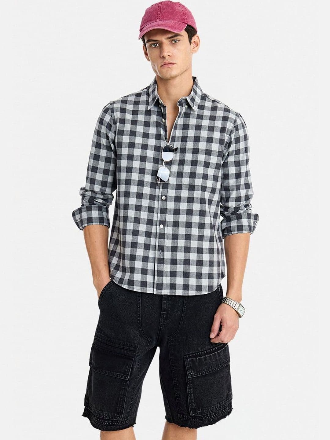 Snitch Men Checked Casual Shirt - view 1